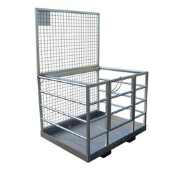 Two Person Galvanised Forklift Safety Cage Gallery Image