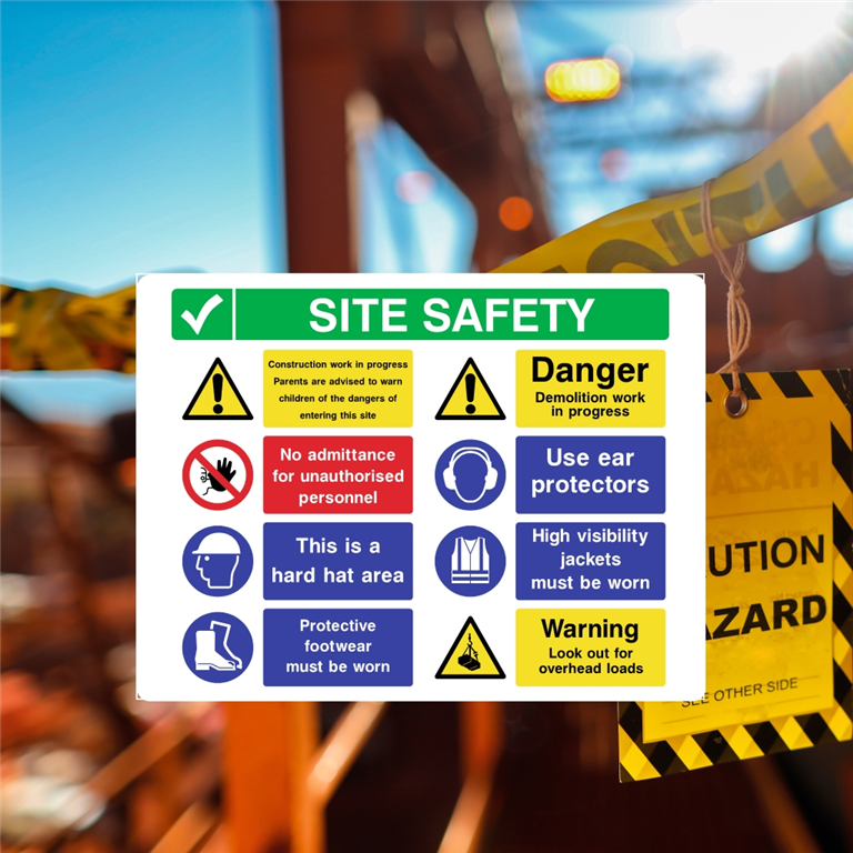 Shop for Construction Site Safety Boards Gallery Image