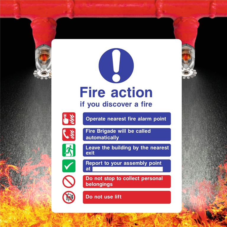 Shop for Fire Action Signs Gallery Image