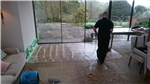 Limestone extension cleaning in progress Gallery Thumbnail