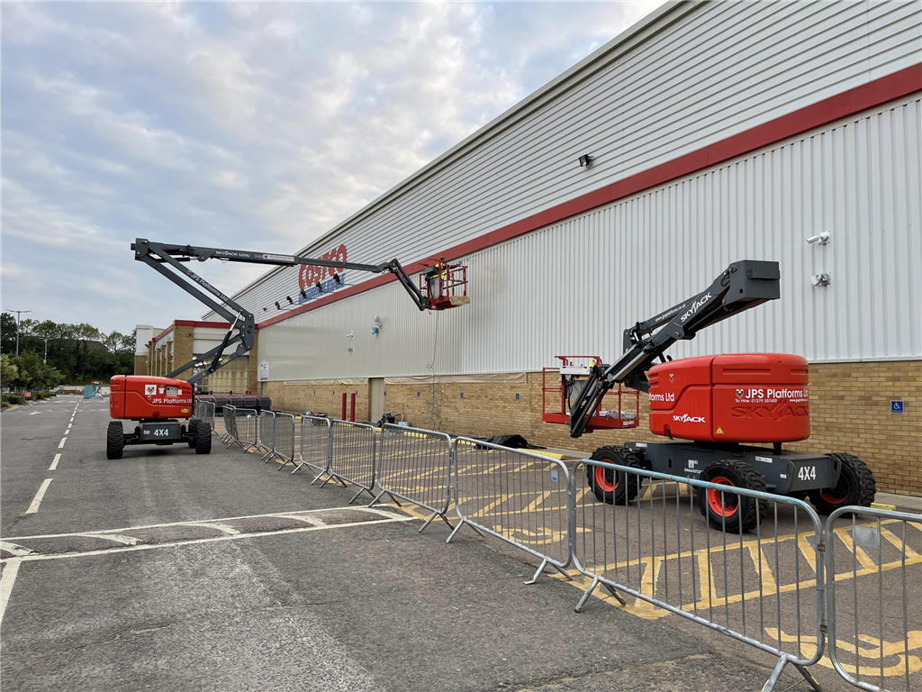 Cladding spraying at Costco Watford Gallery Image