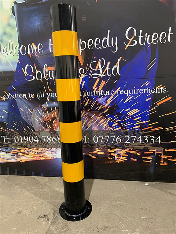 New Back & Yellow Bollards manufactured and ready to go Gallery Image