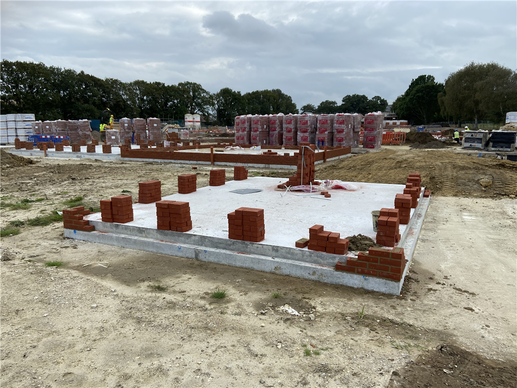 Concrete foundations ready for new housing development from SPEEDECK Gallery Image