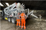 ready mix volumetric concrete in somerset being poured at a farm in somerset Gallery Thumbnail