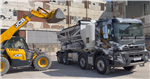 hopkins estates volumetric concrete mixer being filled up with aggregates Gallery Thumbnail