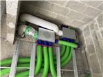 Plumbavent S90 manifold and ductwork installed Gallery Thumbnail