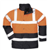 Hi Vis Waterproof Traffic Jacket Two-Tone orange and navy. Portwest S467. CE certified EN ISO 20471 Class 3 Gallery Thumbnail