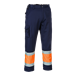 Hi Vis Combat trousers - orange and navy by Portwest E049. CE certified EN ISO 20471 Class 1 Gallery Thumbnail